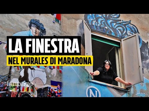 Cosa c’è dietro la finestra del murales di Diego Armando Maradona ai Quartieri Spagnoli