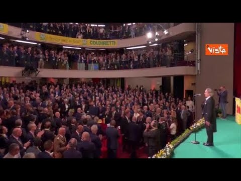 Mattarella all’80esimo anniversario di Coldiretti accolto da una standing ovation
