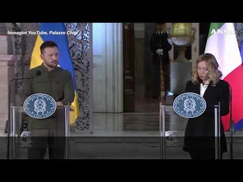 Ucraina, Meloni: “Sostegno militare per costruire la pace”
