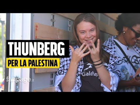 Greta Thunberg a Milano: “Attivista per il clima solo se ci si batte per la Palestina libera”