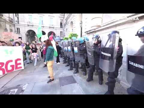 Torino, il flash mob finale di Fridays for Future