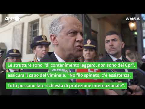 Aprono i centri per migranti in Albania