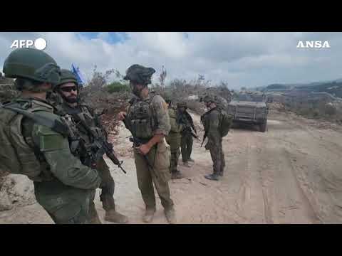 Libano, l’Idf mostra un presunto tunnel di Hezbollah vicino a base Onu