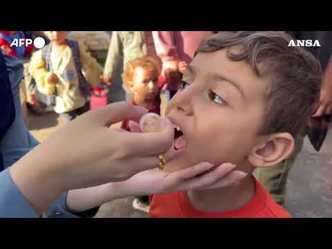 Gaza, secondo ciclo di vaccinazione anti-poliomelite a Deir el-Balah