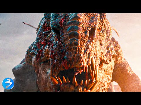 Adam Driver Sconfigge il Dinosauro Gigante!