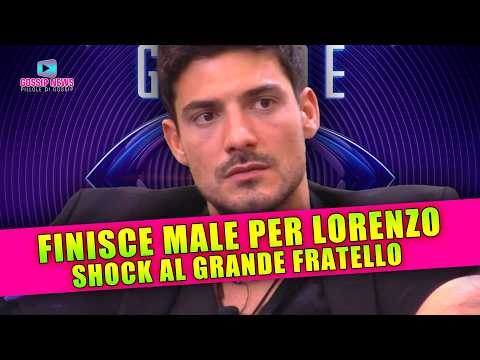 Grande Fratello Shock: Finisce Male per Lorenzo Spolverato!