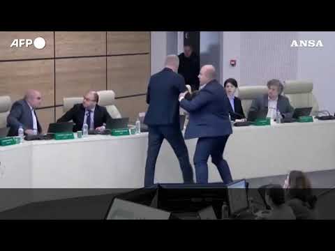 Georgia, vernice in faccia al presidente della Commissione elettorale