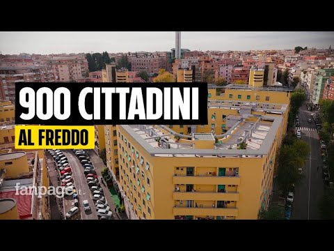 A Donna Olimpia a Roma 900 persone al freddo: “Ater non paga i debiti e le caldaie sono spente”