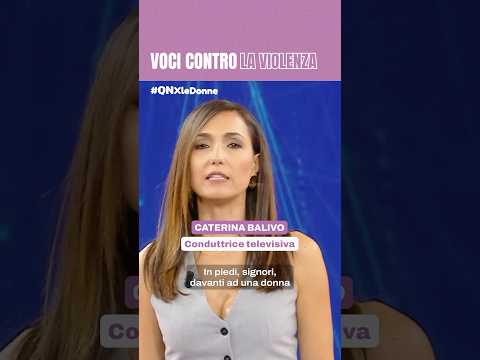Caterina Balivo per VOCI CONTRO LA VIOLENZA 🌹