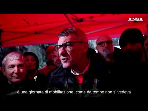 Sciopero generale, Landini (Cgil): “Vogliamo rivoltare il Paese come un guanto”