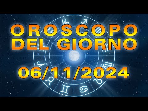 Oroscopo del Giorno: Mercoledì, 6 Novembre 2024!