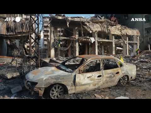 Beirut, la desolazione dopo un mese di raid israeliani