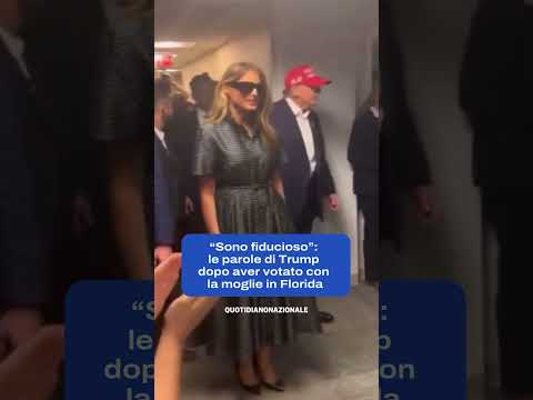 Elezioni USA 2024: Trump al seggio in Florida con la moglie per votare