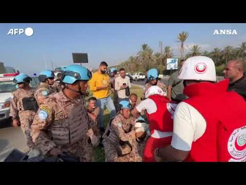 Libano, militari Unifil feriti in un attacco aereo israeliano a Sidone