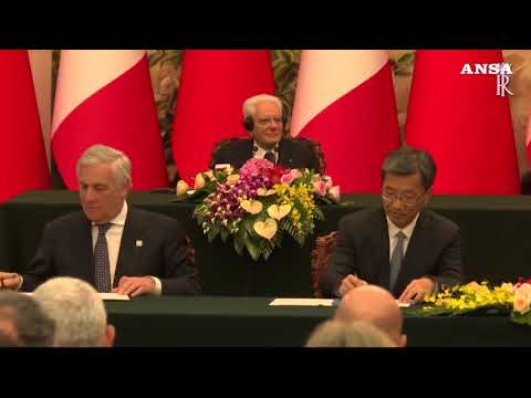 Pechino, Cina e Italia firmano 10 accordi e memorandum