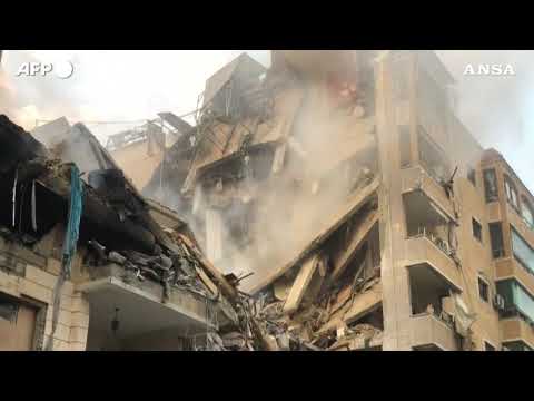 Libano, ancora una notte di bombardamenti su Beirut sud