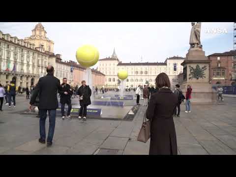 Torino, Atp Finals: l’atmosfera a piazza Castello