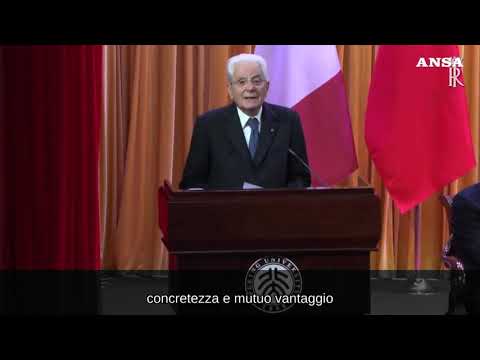 Mattarella: “Rimuovere barriere cinesi ai prodotti italiani”