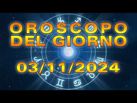 Oroscopo del Giorno: Domenica 3 Novembre 2024!