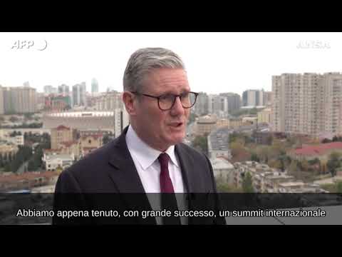 Cop29, Starmer: “Ordine da 1 miliardo di sterline per pale energia eolica”