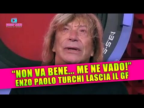 Grande Fratello: Enzo Paolo Turchi Vuole Abbandonare Il Reality!