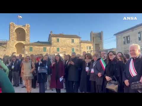 G7 Turismo, i ministri al borgo medievale di Monteriggioni