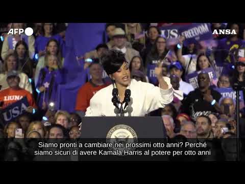 Usa2024, Cardi B per Kamala Harris:  “Voltiamo pagina e vinciamo”