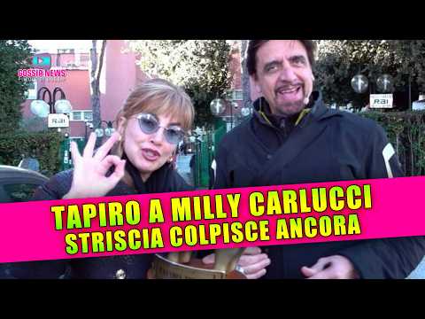 TAPIRO CLAMOROSO A MILLY CARLUCCI: Striscia La Notizia Colpisce Ancora!