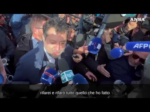 Salvini: “Entro in aula orgoglioso, oggi e’ una bella giornata”