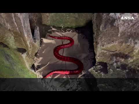 A Orvieto la Nativita’ nel Pozzo della Cava dal punto di vista di Lucifero