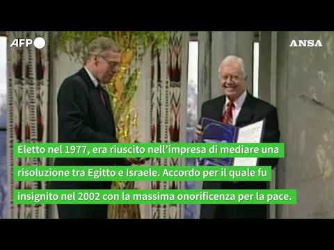 Addio a Carter, presidente Usa Nobel per la Pace