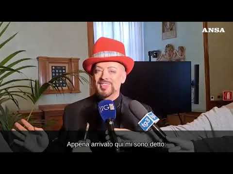 Boy George: “E’ bello essere a Roma, adoro lavorare sempre”
