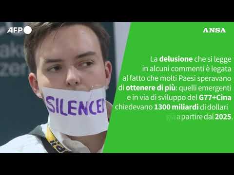 Ansa VERIFIED – E’ vero che la Cop29 di Baku e’ stata un fallimento?