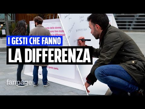 Ogni gesto parla: gli uomini possono fare la differenza.