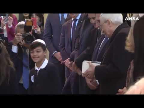 Il presidente Mattarella al Tempio Maggiore di Roma