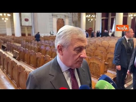 Tajani al Tempio Maggiore di Roma: “Inaccettabile offendere Segre perché c’è la guerra a Gaza”