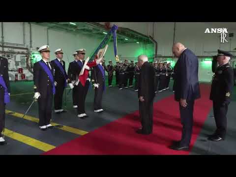Livorno, Mattarella partecipa alla cerimonia della Marina militare