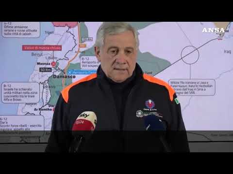 Siria, Tajani: “Non sappiamo dove sia Assad ma il regime sembra finito”