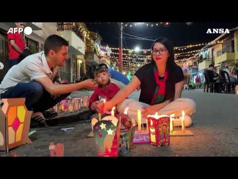 Colombia, la “Notte delle Candele” a Medelli’n segna l’inizio del periodo natalizio