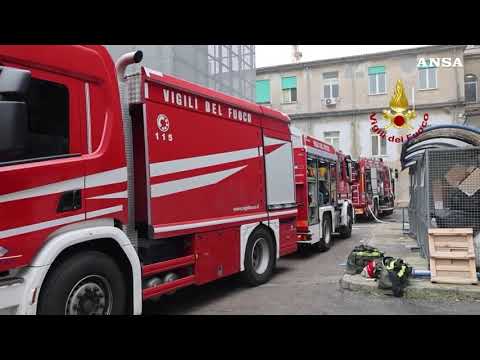 Vicenza, incendio nel vano lavanderia dell’ospedale San Bortolo: sospesi gli interventi