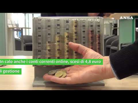 Cala il costo dei conti correnti