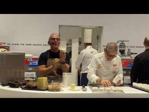 Il gelato al gusto di carbonara di Max Mariola