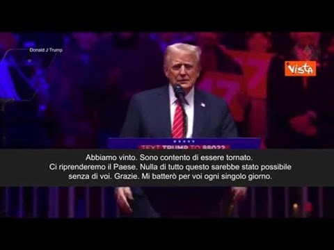 Trump al comizio pre insediamento: “Abbiamo vinto, riprendiamo il Paese”
