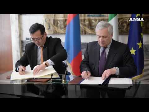 Tajani, siglato accordo Italia-Mongolia sul trasporto aereo