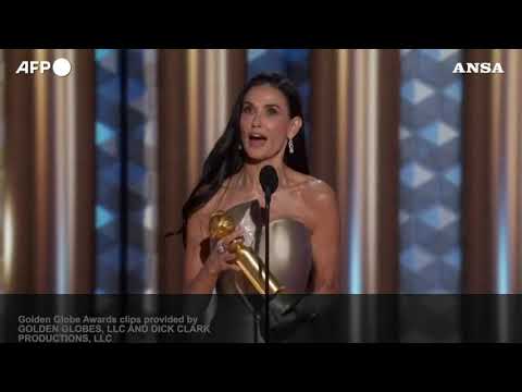 Demi Moore trionfa ai Golden Globes: “Sono sotto shock”