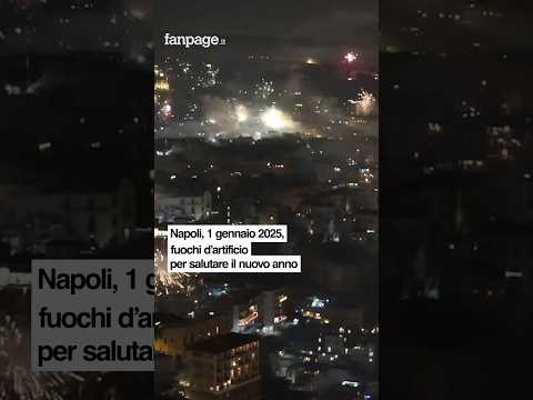 #Capodanno2025 a Napoli: i fuochi d’artificio illuminano così la città partenopea!