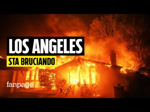 Enorme incendio brucia Los Angeles, quartieri rasi al suolo: dichiarato lo stato di emergenza