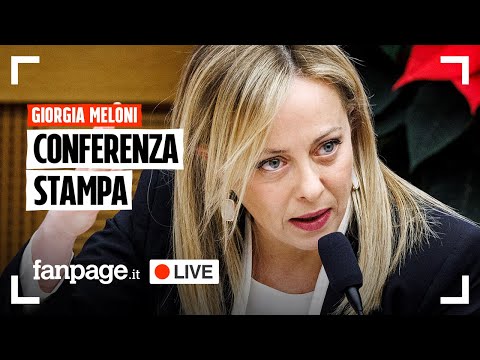 La conferenza stampa di Giorgia Meloni