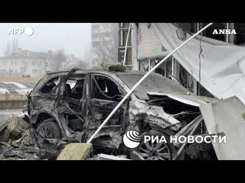Attacchi ucraini a Donetsk, colpito un supermercato