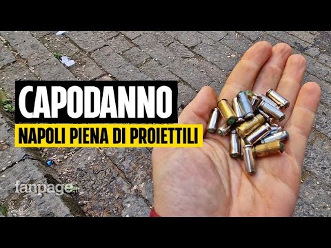 Napoli, dopo Capodanno le strade sono piene di proiettili
